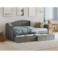 thumbnail image 2 of AFI Nantucket Twin Wood Daybed with Set of 2 Drawers in Grey, 2 of 5