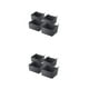 thumbnail image 3 of Matsuzay Storage Box Desk Jewelry Case Exquisite View Plastics Household Supplies Bathroom Bin Container Clear Organizer Stackable Small Negro 2piezas, 3 of 6