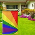 thumbnail image 2 of Garden Flag Pride Rainbow Flag Double Sided Small Yard Holiday Garden Flag for Outside Decor 12.5x18 Inch Square, 2 of 7