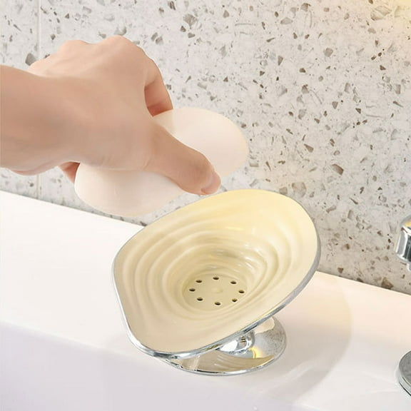 Travel Soap Container, Draining Soap Bar Holder, Portable Soap Dish, Double Layer, Easy to Clean, with Suction Cup, for Bathroom, Camping, Gym