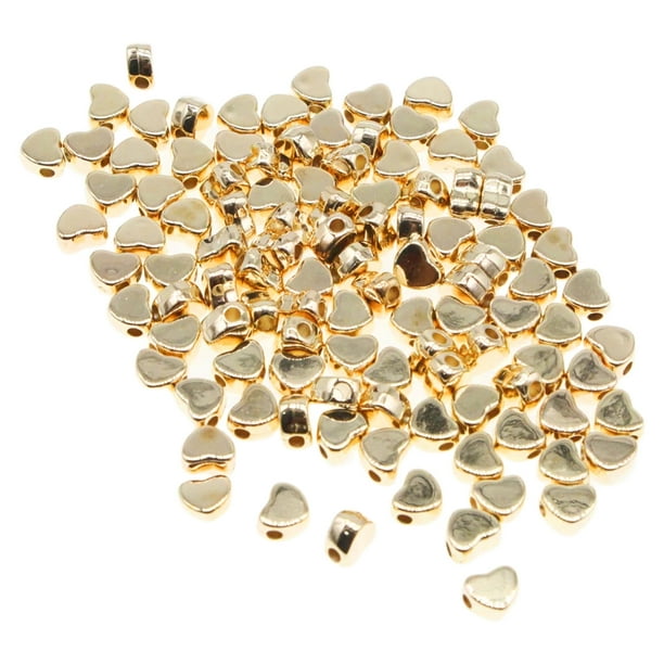 500pcs Granos Del Espaciador De La Joyería Que Hace CCB Para El Principiante Fuentes Del Arte Oro Sunnimix los granos del espaciador