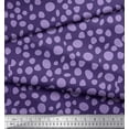 thumbnail image 2 of Soimoi Purple polyester Crepe Fabric Tumble Stone Abstract Print Fabric by Yard 52 Inch Wide, 2 of 3