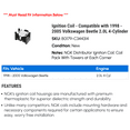 thumbnail image 2 of Ignition Coil - Compatible with 1998 - 2005 Volkswagen Beetle 2.0L 4-Cylinder 1999 2000 2001 2002 2003 2004, 2 of 2