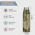 thumbnail image 4 of Fishing American Flag Camouflage 17oz Stainless Steel Bullet Tumbler - Fishing Gifts for Men - Unique Birthday Fathers day or Christmas Gifts for Fisherman, 4 of 6