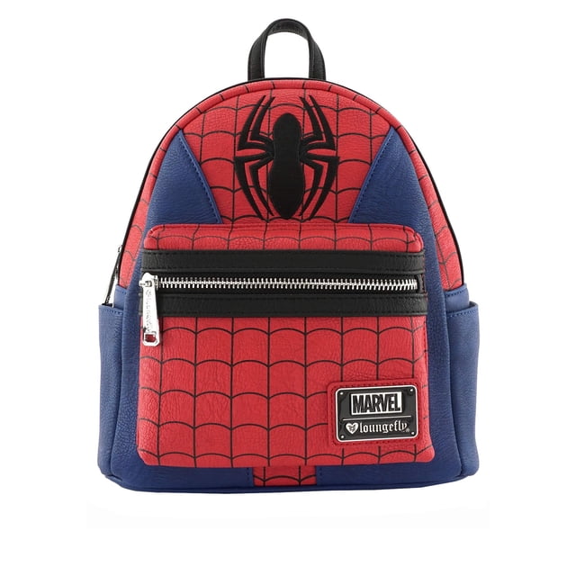 Mochila Mini de Cuero Sintético con Traje de Spider-Man Loungefly x Marvel