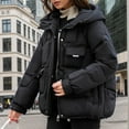 thumbnail image 2 of Women's Warm Winter Jacket with Hood Stylish Quilted Coat for Cold, 2 of 5