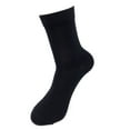 thumbnail image 2 of iMongol 3 Pairs Pure Worsted Combed Merino Wool Women Woman Men Man Dress Breathable Socks(3 Pair, Black/Camel/Blue, US 5-10), 2 of 11