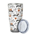 thumbnail image 2 of KLL Halloween Dachshund Print 40oz Stainless Steel Insulated Car Cup with Spillproof Lid - Keep Your Drink Hot or Cold on the Go-Without Straw, 2 of 8