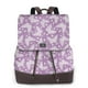 thumbnail image 1 of Fotbe Purple Butterflies Floral Mochila Bolso con Estampado para Mujer, Mochila Antirrobo de Nylon Impermeable, Bolsa Ligera de Hombro, 1 of 4