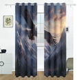 thumbnail image 2 of Eagle Hawk Room Blackout Cutrains Original Design Summer Thermal Insulated Curtain for Home, Living Room, Bedroom, Offices, Kitchen 84 x 55 Inch x 2 Panels, 2 of 4