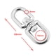 thumbnail image 2 of 2x Conector de de doble giratorio de material acero inoxidable Enlace de extremos de Sharpla Bucles dobles giratorios de 6 mm, 2 of 8