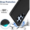 thumbnail image 3 of for Samsung Galaxy S22 Ultra Case: Dual Layer Protective Heavy Duty Cell Phone Cover Shockproof Rugged with Screen Protector - Military Protection Bumper Tough - Samsung Galaxy S22 Ultra 5G, Black, 3 of 9