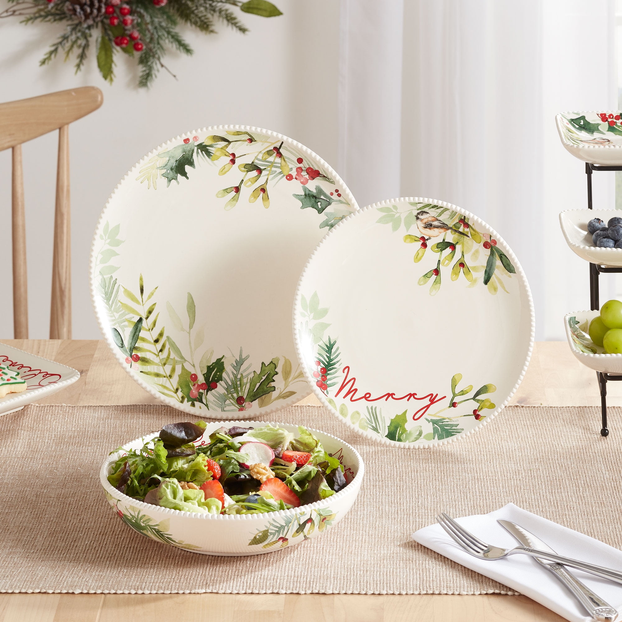 Walmart christmas dishes clearance better homes and gardens