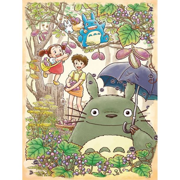 Hilo de bordar completo Eco-algodón 11CT Impreso Totoro Kit de punto de cruz Obra de arte FLhrweasw Nuevo
