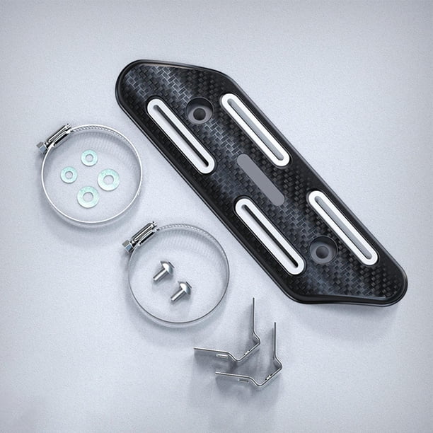 Protector térmico para motocicleta, cubierta protectora térmica para motocicleta con abrazadera, accesorios de cubierta de aislamiento térmico para