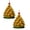 C, variant on 2PC, 2D Acrylic Dog Ornaments: Shaped Designs With Stacked Puppies And Toppers For Festive Decor, 3.2"