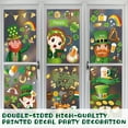 thumbnail image 5 of Pegatinas decorativas para ventana del día de San Patricio, pegatinas de trébol para ventanas de cristal, calcomanía para ventana de trébol de buena suerte para fiesta en casa, 5 of 5