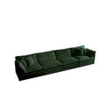 Green 4Seater Modular Sofa, Chenille Sectional Couch with Customizable