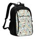 thumbnail image 1 of Balery Cartoon Dinosaur Mochila con carga USB para hombre y mujer - Mochila impermeable y antirrobo para laptop con puerto USB para viajes, trabajo, 1 of 7