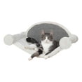 thumbnail image 3 of TRIXIE Plush & Sisal Cover Cat Perch with Steps Hammock & Condo, 4 Piece Set, Gray-White, 3 of 6