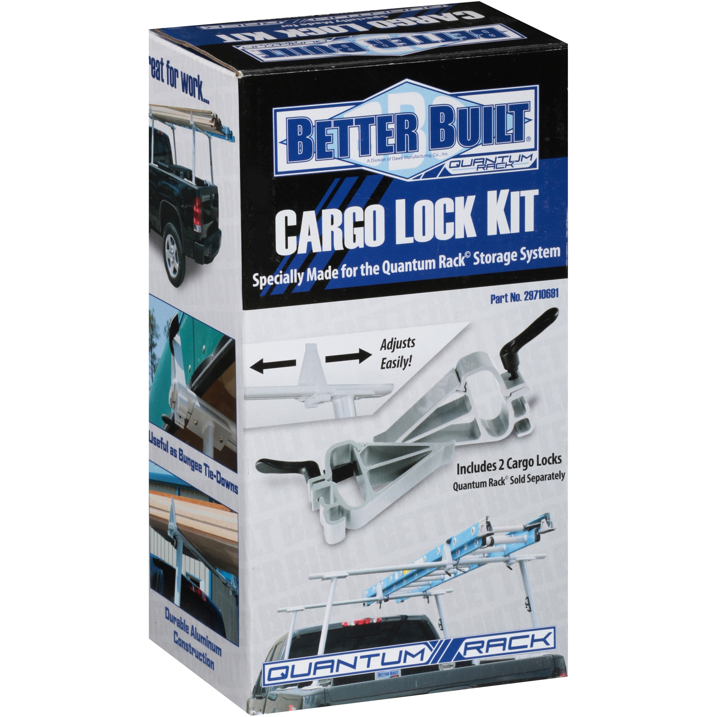 Better Built 29710691 Quantum Rack Cargo Lock Kit Quantum Silver Quantum Rack Cargo Lock Kit