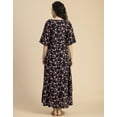 thumbnail image 4 of Moomaya V Neck Printed Rayon 3/4 Sleeve Wrap Dress - Women's Stylish Wrap Dress, 4 of 9