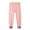 Pink, variant on WOYY Toddler Girls Pajama Pants Unisex Kids Winter Warm Solid Ribbed Sleep Pants