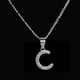 thumbnail image 2 of Dije Letra C Inicial Plata .925 con Cadena de Plata .925, 2 of 4