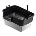 thumbnail image 5 of EHJRE Large Cat Litter Box Litter Pan Heightening, Semi Enclosed for Small Large Cats High Sided Sturdy, Anti Splashing, Cat Toilet Black, 5 of 8