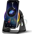 thumbnail image 1 of wonima11 Wireless Induction Bluetooth Speaker, 4-in-1 with 360° Rotating Phone Holder and RGB Ambient Light, High-Definition Surround Sound (Black), 1 of 1