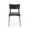 thumbnail image 4 of Beeman Plastic and Beech Wood Dining Chairs (Set of 2), 4 of 7