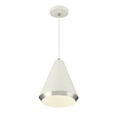 thumbnail image 4 of Trade Winds Audrey 1-Light Pendant in White with Polished Nickel, 4 of 5