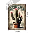 thumbnail image 5 of Cactus Isaiah Bible Verse Inspirational Scripture Decor Aluminum Sign 5.5x8 inches Vintage Metal Sign Cactus Wall Decor Inspirational Wall Art Cactus Sign, 5 of 6