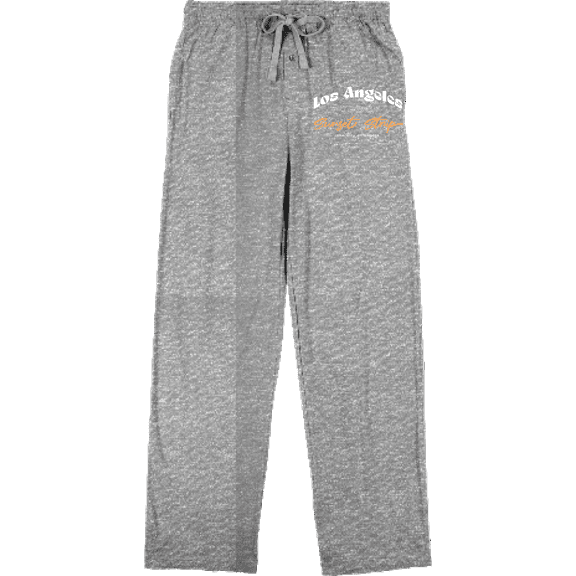 Los Angeles City of Angels Sunset Strip Men's Heather Gray Sleep Pajama Pants-XS