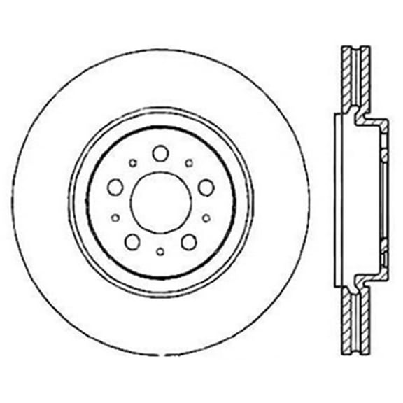 C-Tek Disc Brake Rotor 121.39036 Fits select: 2004-2007 VOLVO V70, 2004-2007 VOLVO S60 R
