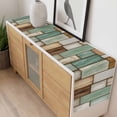 thumbnail image 4 of Sage Green Vintage Table Runner - 70 Inch Long, Kitchen Dining Table Runner Dresser Scarves, Brown Retro Farmhouse Elegant Pastoral Farmhouse Decor for Coffee Tables Wedding Party Banquet, 4 of 8
