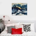 thumbnail image 5 of Orinice  Blue White Abstract Wall Art Fantasy Art Prints Colorful Poster Modern Graffiti Canvas Painting Minimalist Wall Decor Unframed Artwork for Bedroom Bathroom Kitchen Office 16x12in, 5 of 6