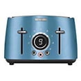 thumbnail image 1 of SENCOR STS6072BL Grille-Pain 4 Tranches, Bleu avec Bouton Numérique et Support, 1 of 7