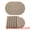 Light Brown, variant on Unique Bargains 6pcs Oval Faux Leather Placemats Dark Gray 17.7"x11.8"