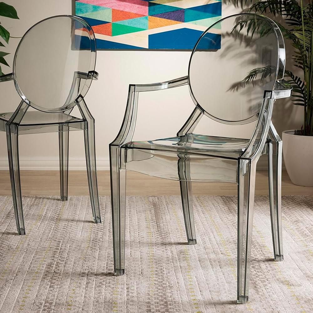 Chaise à accoudoirs en plastique Heavenly Collection pour salle à manger