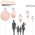 thumbnail image 2 of PartyWoo Pastel Orange Balloons, 100 pcs Pale Orange Balloons Different Sizes Pack of 36 Inch 18 Inch 12 Inch 10 Inch 5 Inch Peach Balloons for Balloon Garland or Arch as Party Decorations, Orange-Q02, 2 of 5