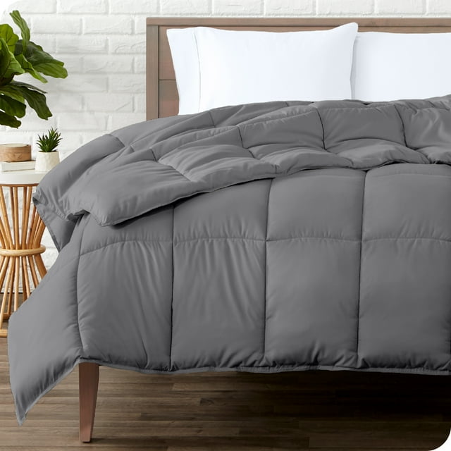 Bare Home Ultra-Soft Comforter Duvet Insert - Goose Down Alternative - Twin/Twin XL, Gray