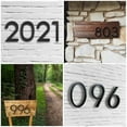 thumbnail image 3 of Floating House Number Modern House Numbers- Zinc Alloy Home Address Number With Exquisite Drawing For House Mailbox Address Numbers, 3 of 3