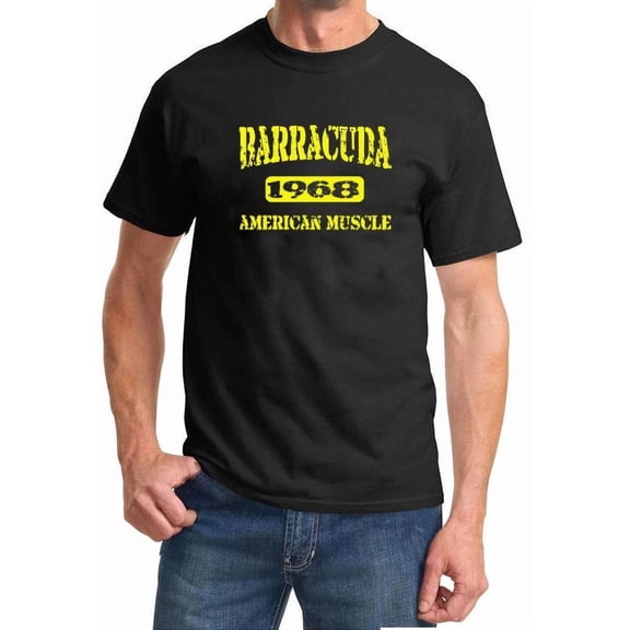 1968 Plymouth Barracuda American Muscle Car Color Design Tshirt NEW Free Ship