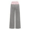 thumbnail image 5 of Xyant Girl's Polka Dots Fold Over Baggy Sweatpants Wide Leg Y2k Pants,Size 11-12 Years, 5 of 6