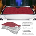 thumbnail image 5 of Disketp Windshield Sun Shade, Car Sun Shade For Front Window Christmas Red Snowflakes Sunshades Sun Visor Protector Blocks Uv Rays Foldable, 5 of 9
