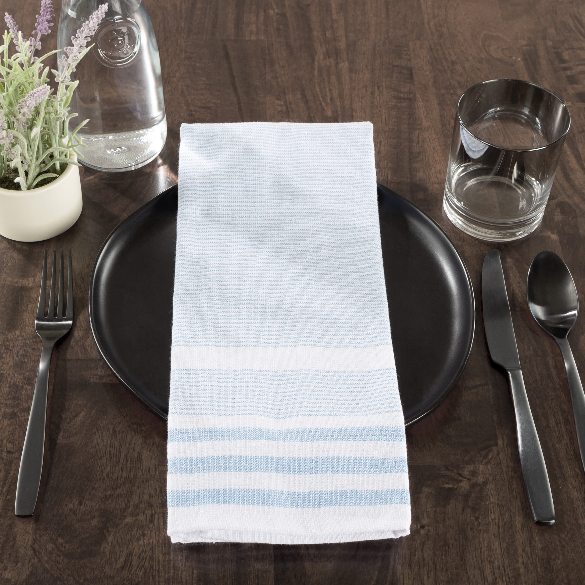 Somerset Home Cotton Chevron Terry 16-Piece Kitchen Towel Set