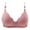 Pink, variant on Herrnalise Women's Lace Edge Vertical Stripe Back Bra Padded Bra Wireless Lingerie For women