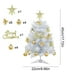 thumbnail image 3 of xihome Juego de rbol de Navidad de escritorio de 24 pulgadas con estrella dorada en la punta, bolas colgantes, placas con letras y lazos para decoracin navideña de la mesa., 3 of 6