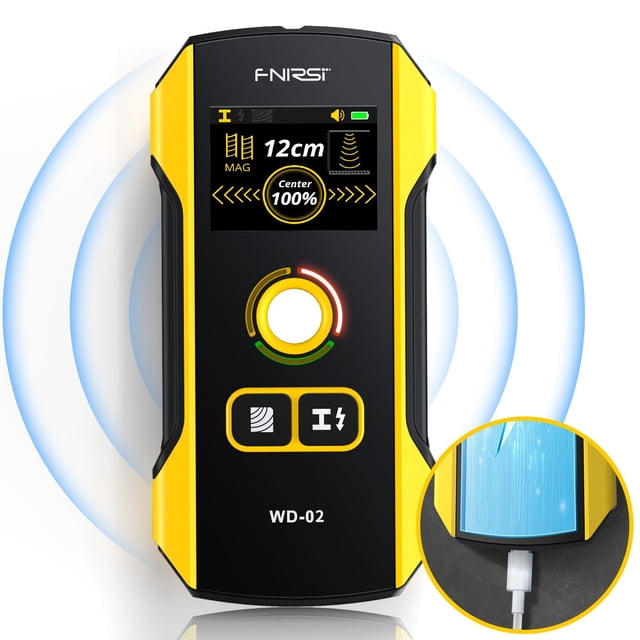Escáner de pared Stud Finder FNIRSI con pantalla TFT WD-02 mejorada